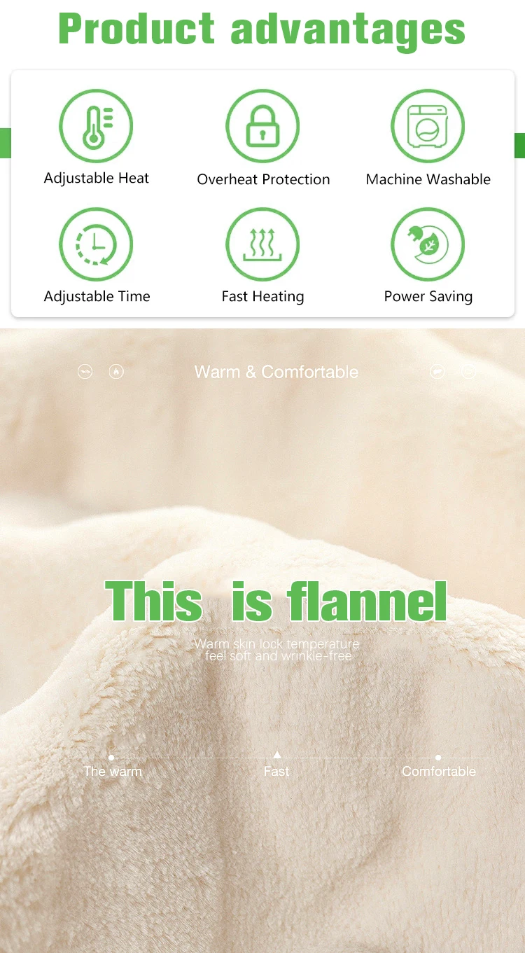 Heated Blanket, 115, Flannel Fleece - detail 10