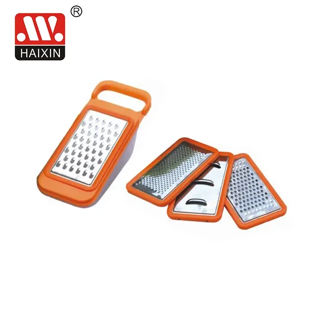 stainless steel plastic multi function cheese bread vegetable grater set cheese bread slicer grater with container and lid