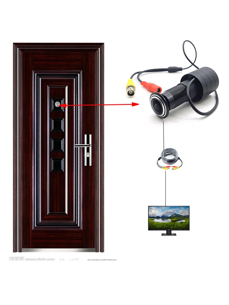 Mini Peephole Lens 5MP IP Türspion Kamera Mit Bewegungserkennung - POE Video Tür Auge Kamera