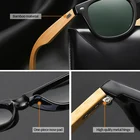 Sunglasses 2022 Fashion Eco Friendly Rectangle Mens Bamboo Custom Sunglasses Logo Retro Wooden Sunglasses