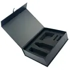 Book Box Cardboard Box Book Custom Mini Order Black Cardboard Book Magnet Box Key Luxury Packaging With Foam