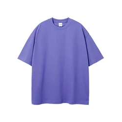 Wholesale High Quality 100% Cotton Oversize Men T-shirts Drop Shoulder Plain Blank Custom Men T-shirts
