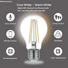 Led E27 E27lede27 Led E27 Bulb New Zigbee Smart Control LED Edison Bulb 7W 220-240V 806LM DIMMABLE E27