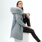 Ladies Factory Straight Hair New Winter Jacket Down Jacket Women Hooded Down Parka Ladies Jacket