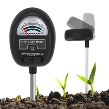 The Four-in-one Soil Type Testing Kit Soil Sensor (measuring Humidity, Light, Nutrients, and pH Value) Requires No Batteries.