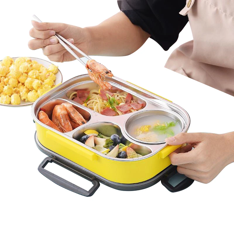 thermal lunch box for Food grade Hot sale school food tray thermal lunch box
