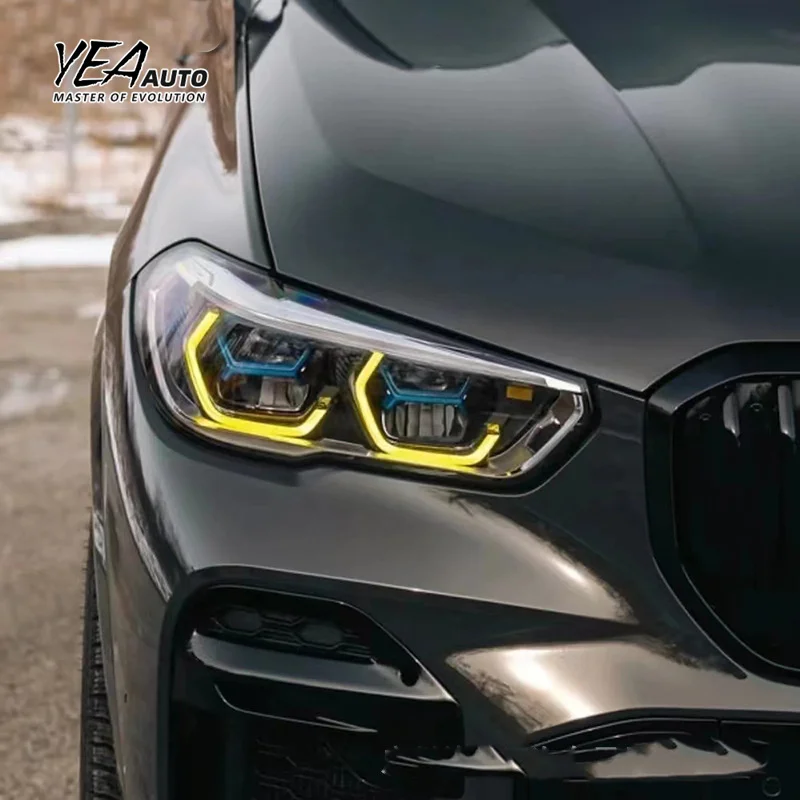 product yellow drl multi color led lights for bmw x5 x6m g05 g06 f95 f96 laser daytime running light drl 2018 2022-13