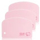 Roller Bread CHEFMADE Small Pink Rounder Roller Cookie Pizza Bread PP Plastic Dough Cutter And Scraper