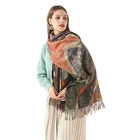 Scarf Wholesale New Arrivals Colorful Printing Women Cashmere Winter Scarf Shawl