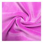Fabric Silk Velvet Fabric Cheap Price Dark Pink Color Plain Fabric Velvet Silk Knitted Weft For Dresses