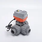 Pvc 3 3 Way Valve Pvc Motorized PVC 3 Ways Valve