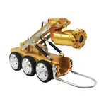IP68 Waterproof Electric Lifting CCTV Municipal Sewer Drain Pipe Inspection Endoscope Crawler Robot Camera