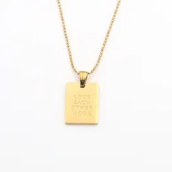 Minimalist Non Tarnish 18k Gold Stainless Steel Letter Pendant Necklace  Women Beads Chain alphabet Choker Necklace For Gift