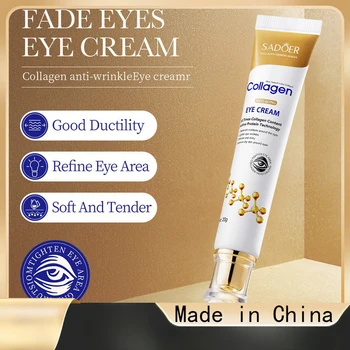 Collagen anti-wrinkle eye cream, moisturizing the eye area, fading fine lines, improving dark circles, eye cream