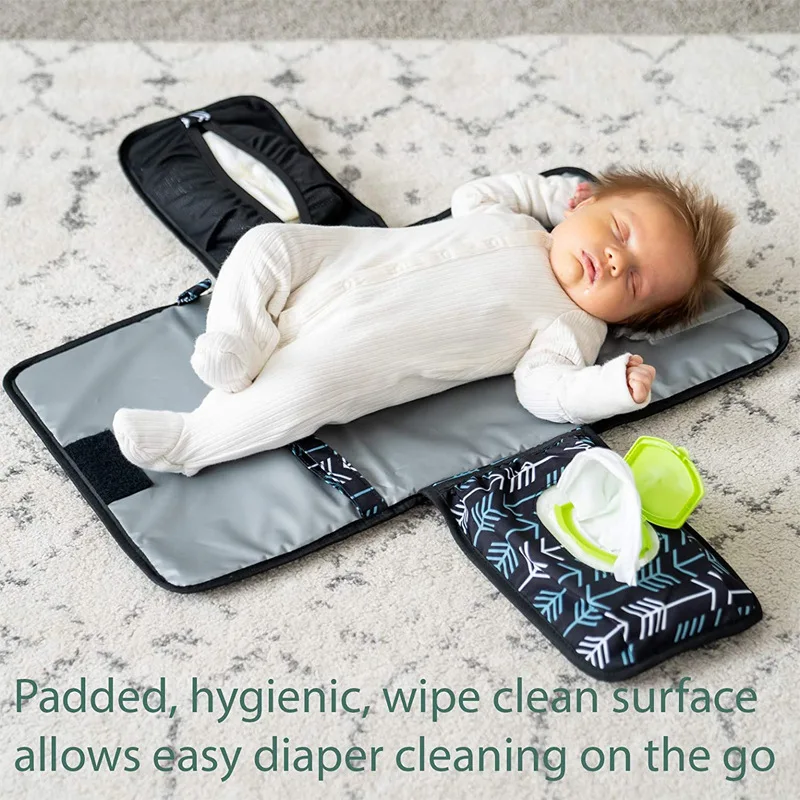 Newborn Extended Baby Mat Waterproof Travel Changing Station Portable