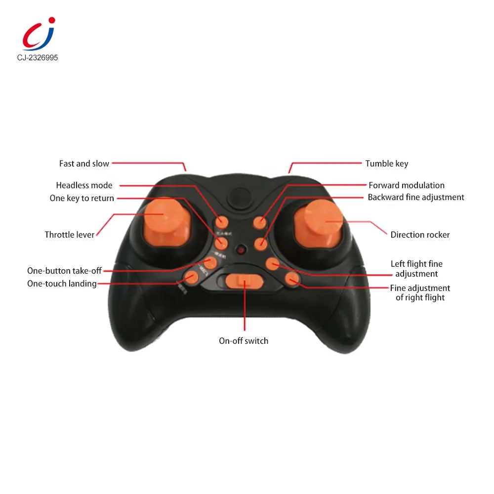 Chengji 2.4G high quality fixed height small remote control drone plastic headless mode rotating flying drone toy for children