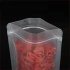 Plastic Pouches Plastic Packaging Frosted Plastic Transparent Bags Stand Up Zip Lock Clear Pouches Food Packaging Bag