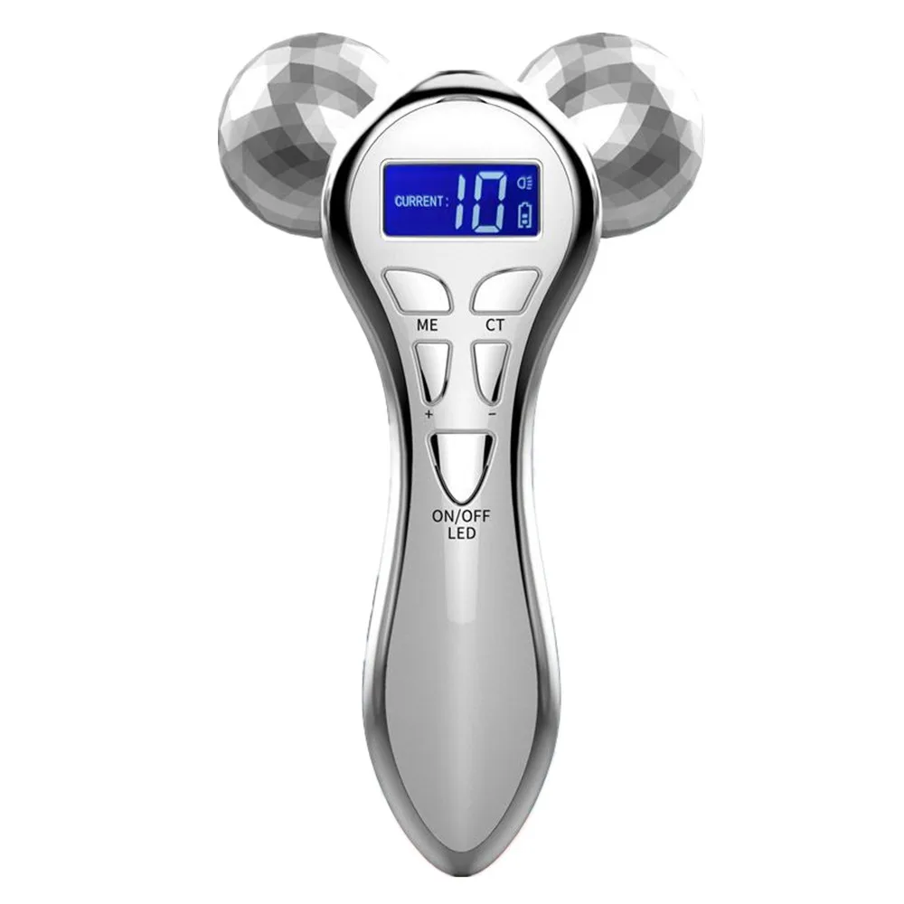 4d microcurrent facial massager roller