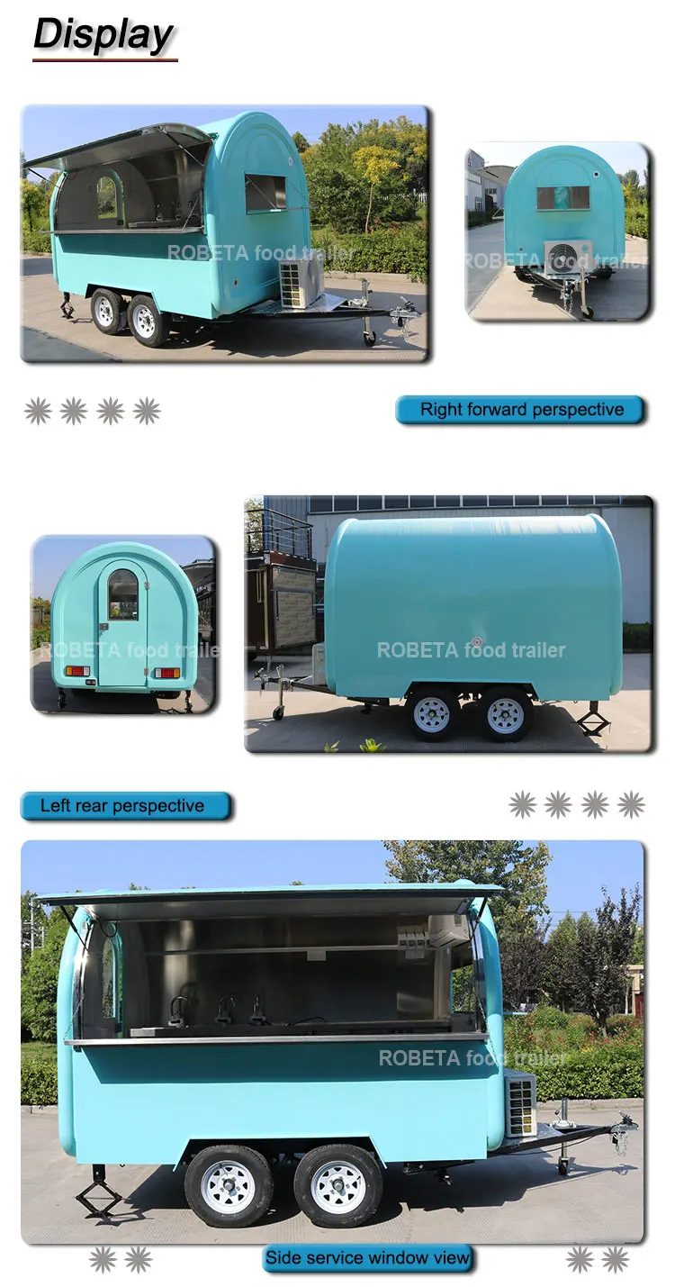 blue food cart