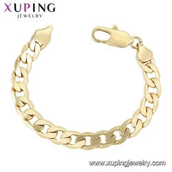 76769 xuping 14k color gold plated wholesale  xuping jewelry men bracelet