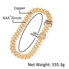 Gold 2021 New Arrival Full Diamond Jewelry Gold Plated Hip Hop Cuban Link Chain For Men