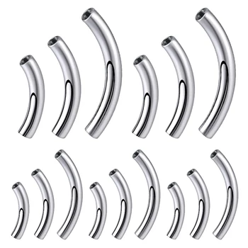 Wholesale Titanium Curved Barbell Shaft Internal Thread Belly Navel Bar Eyebrow Cartilage Stud Piercings Replacement Accessories