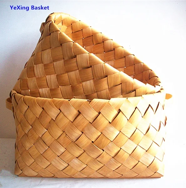large size oval chipwood rattan bamboo laundry hampers baskets