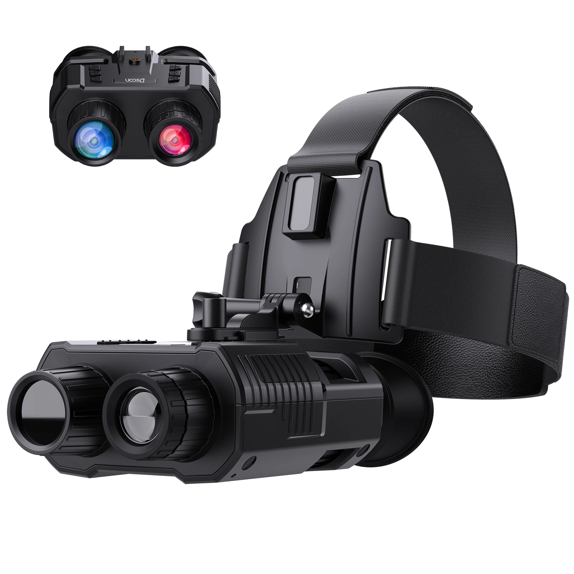 Naked Eyes 3d Display Hands Free Tactical Night Vision Binoculars 1080p