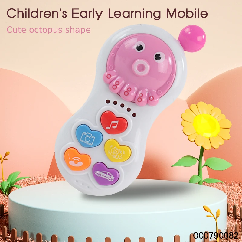 Baby music cell phone toys 6 to 12 months baby rattles montessori sensory