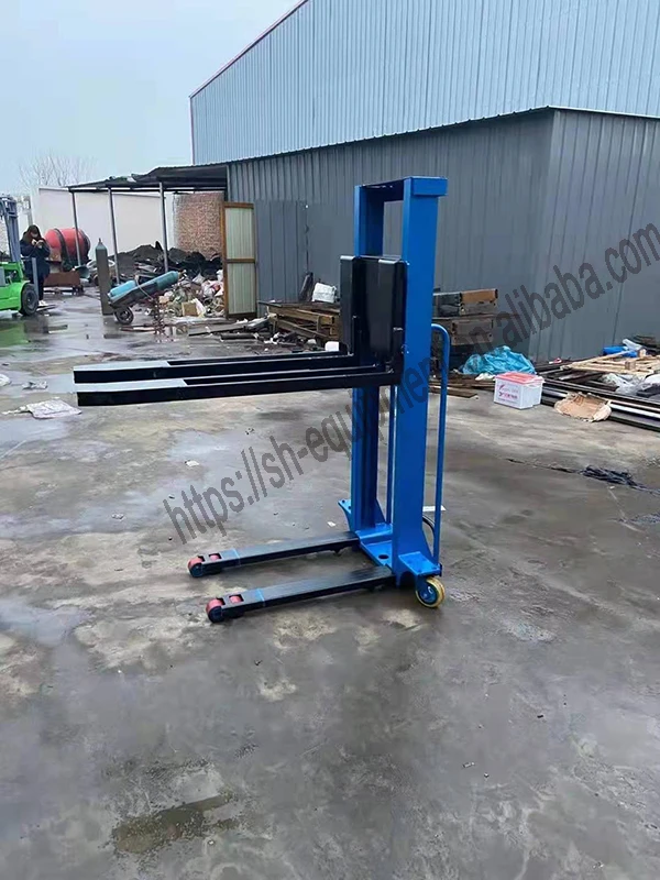 Kg Kg Self Loading Portable Forklift Manual Semi Electric Self