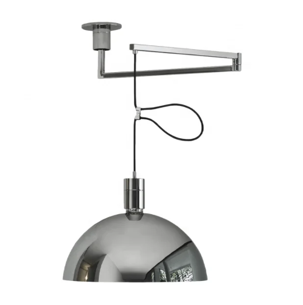 pendant chrome fixture with adjustable arm