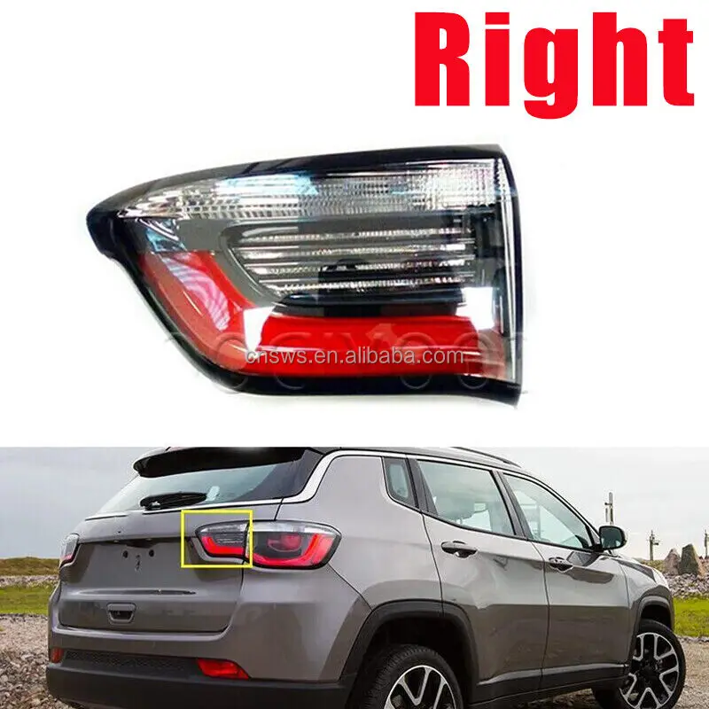 product inner rear lamp tail light brake light for jeep compass 2017 2019 taillight assembly outside the led bulb type american car-35