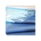 Fabric Fashion Design 200D Transfer Printing Peach Skin Fabric Dyed Curtain Cloth
