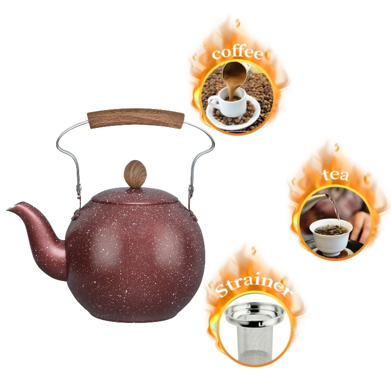 antiques tea pot Durable Kitchen big size 2.5L to 6L capacity for hotel catering antiques tea pot