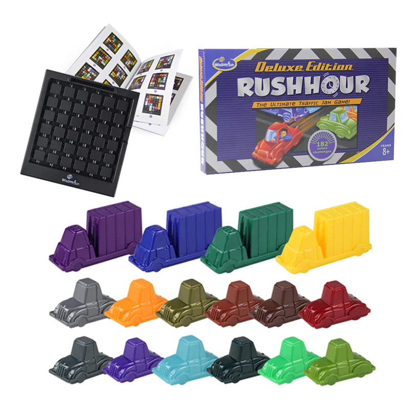 High-Quality Board Game Rush Hour Traffic Jam Logic Game indoor Board Game for Kids Toys