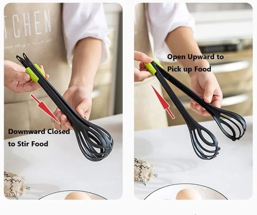 Customized Multi Use Nylon Egg Whisk Wholesale Egg Beater Kitchen Tongs Egg Separator Noodle Clip