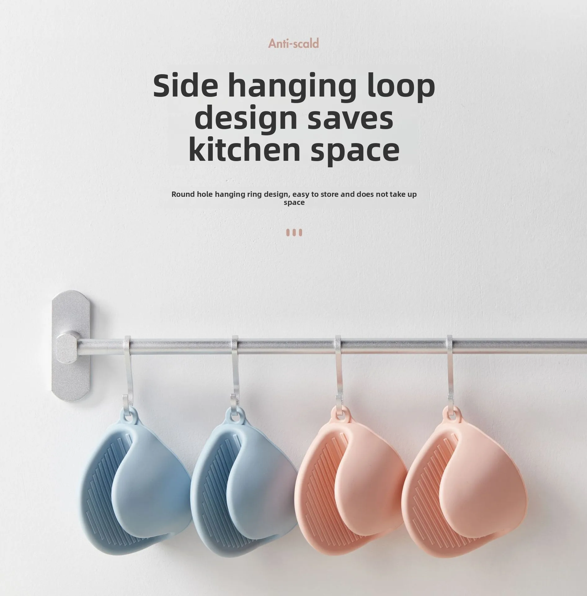 Dotted Design Silicone Thickened Insulated Oven Gloves Kitchen Household Use Heat-Resistant Microwave Baking Gloves Hand Clips supplier