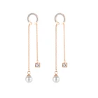 Jewelry Chain Long Baroque Pearl Pendant Jewelry Earrings Thread Chain Stud Earrings Long Earrings For Women