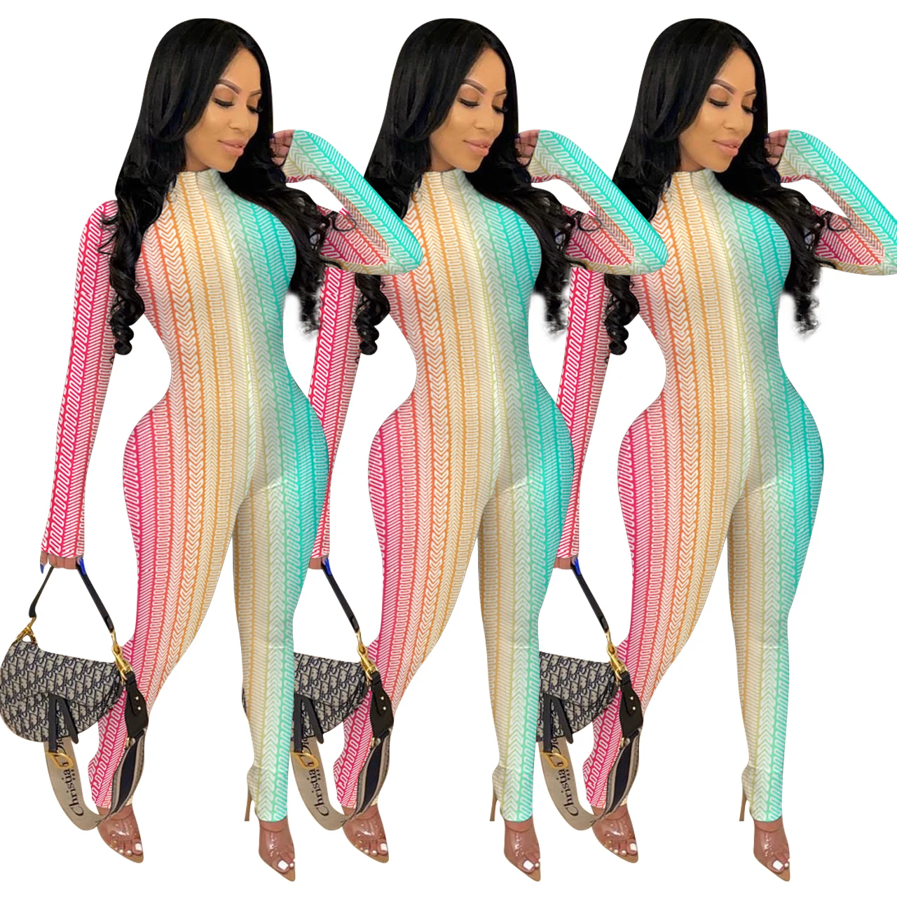 Women Jmpsuit,One Piece Zip Jumpsuit 