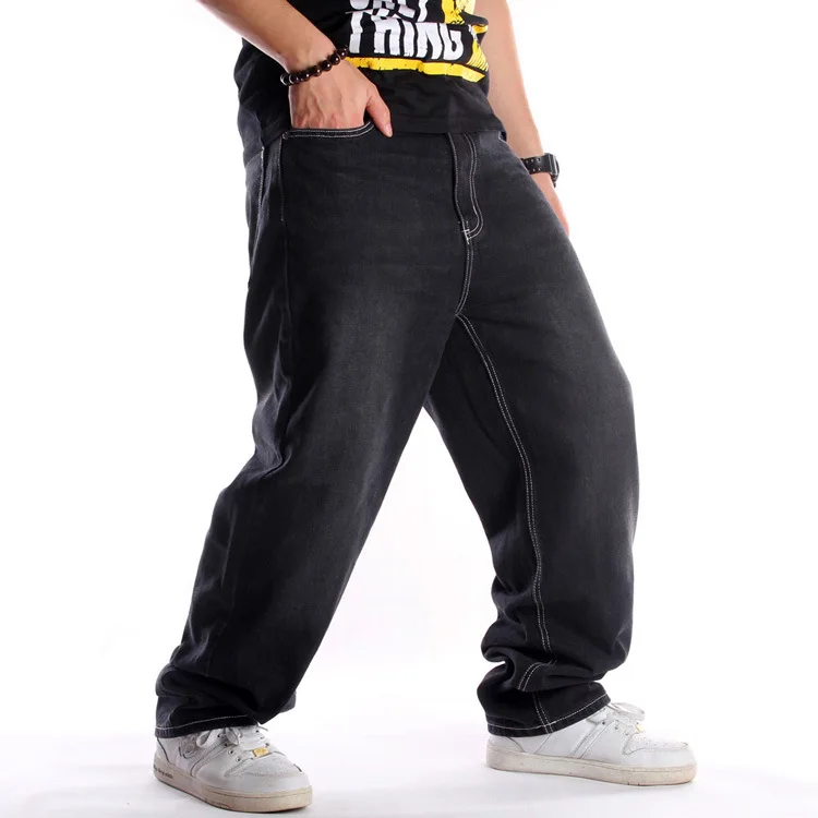 synonymordbog salon straf Wholesale 2021 Men's Black Baggy Jeans Hip Hop Skateboard Pants Loose Style  True Hiphop Rap Jeans Boy Cotton Denim Pant - Buy Plus Size Pants & Jeans,Baggy  Jeans Men,Black Baggy Jeans Product