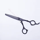 And Cut Factory Direct Sales Black And White Color Stainless Steel Long Service Life Flat Cut Teeth Scissors Tool