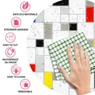 Wallpaper 3d Wallpaper Waterproof Peel And Stick Backsplash Square Marble Tile Stickers