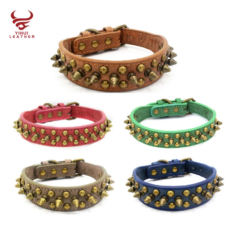 Punk Style Pet Collar Bullet Single Row 