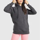 Hoodie OEM Custom Long Raglan Sleeves Underarm Ribbed Oversized Long Line Hoodie For Women