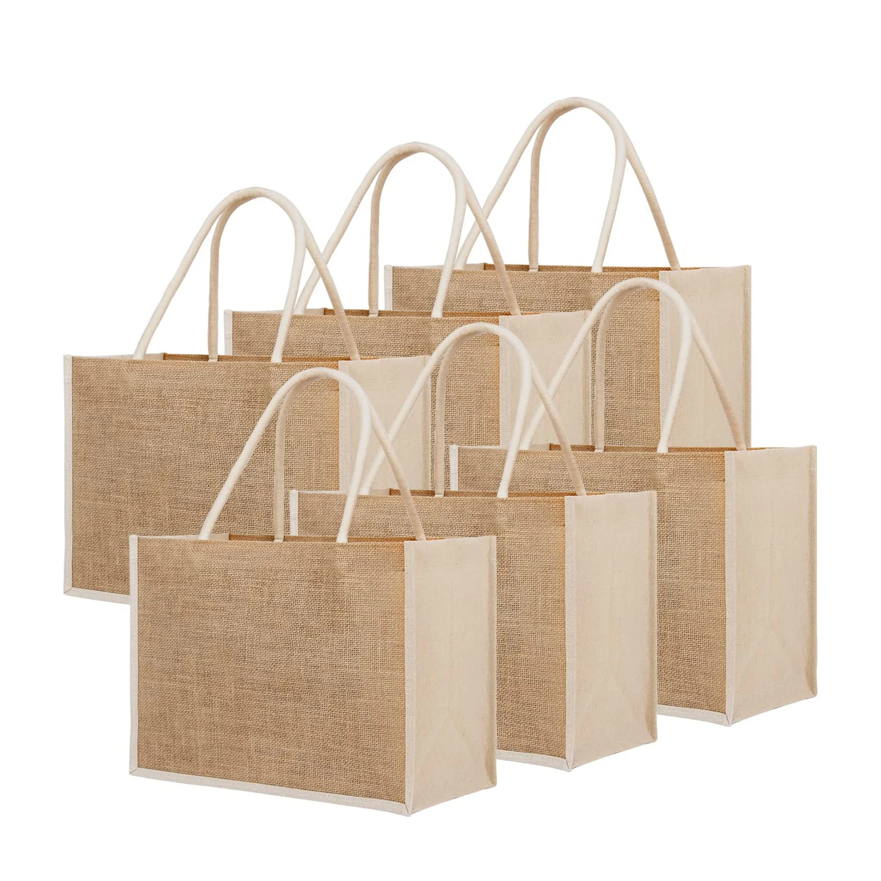 Wholesale Plain Shopper Bag Custom Printed Large Natural Eco Friendly