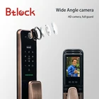 Smart Peephole Smart Home Fingerprint Password Cat Eye With Wifi App Door Lock