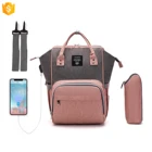 Bag Baby Bag Backpack Guangzhou Factory Wholesale Price Light Blue Polyester Baby Carry Bag Diaper Mummy Backpack