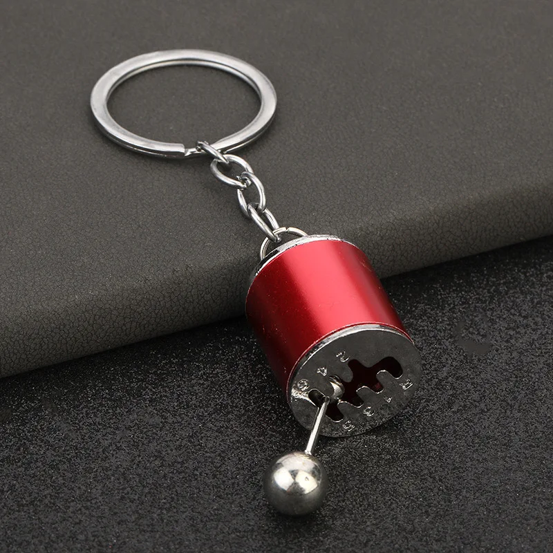 Creative Gear Head Keychain Speed Gearbox Keyring for Car Key Turbo Hub Brake Disc Pendant Shock Absorber Keys Holder Chain Ring