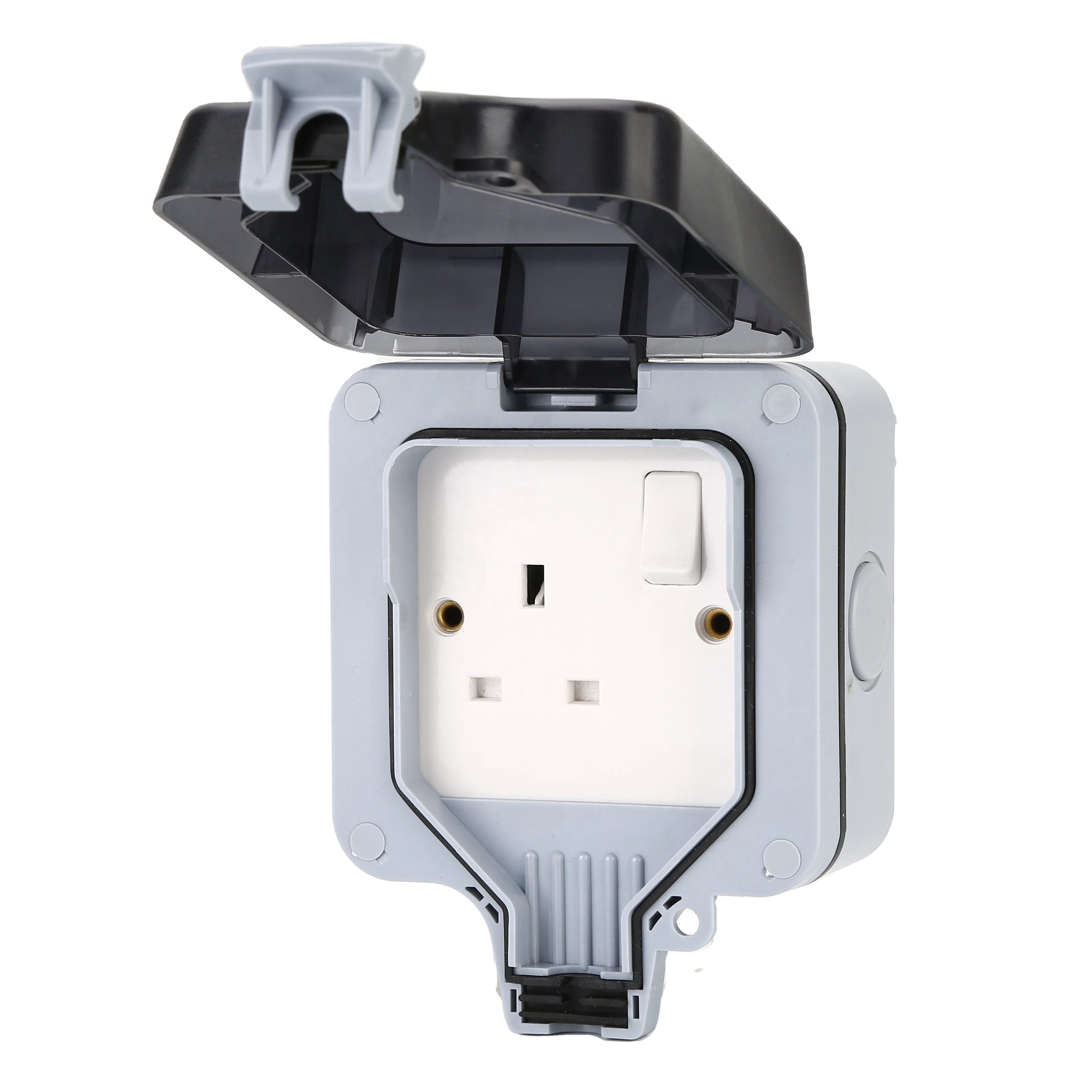IP66 Bg Type Waterproof 13A Single Switch Socket Outlet Electric Wall