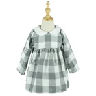 Children's Clothing 2021 Girls And Children's Clothing Gray And White Plaid Clothes Girls And Children's Clothing Wholesale
